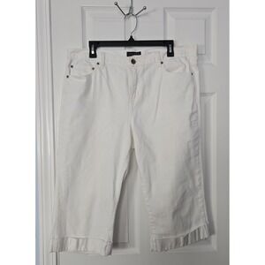 Madison Jeanwear Womans Capri Jeans Size 16 White Modern Boot